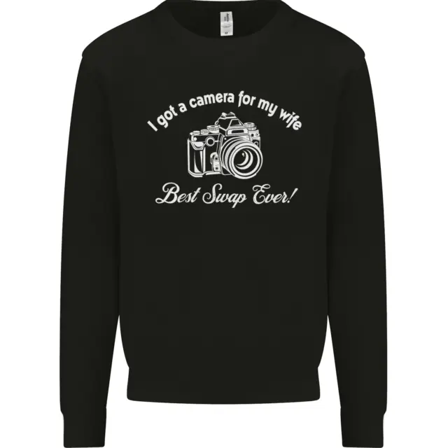Camera for My Wife Photography Photographer Mens Sweatshirt Jumper