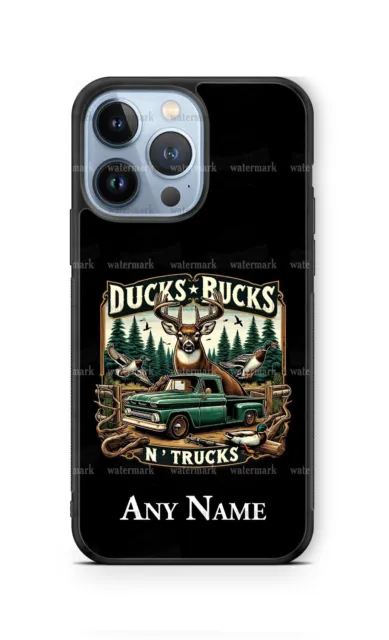Ducks Deer Bucks Hunting and Trucks Phone Case fits iPhone Samsung google gift