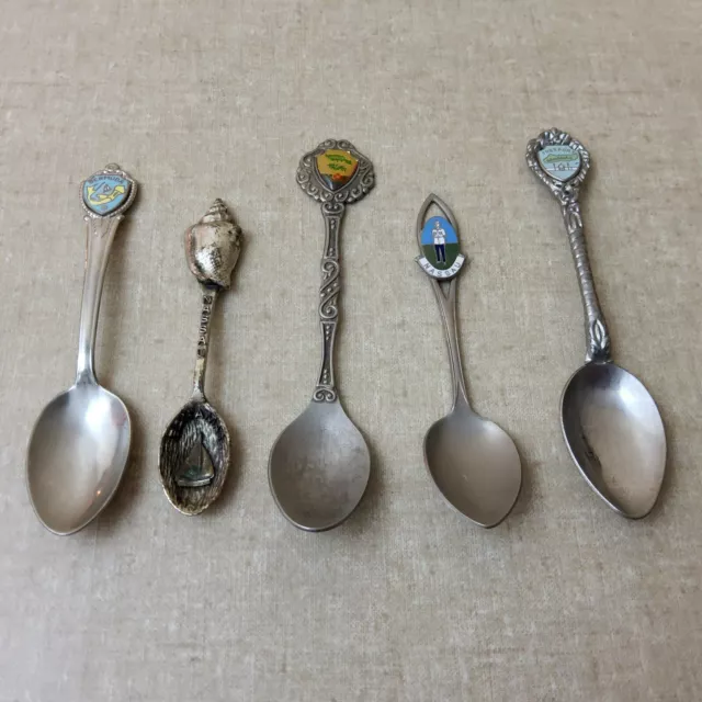 Vintage Bahamas Bermuda Souvenir Spoon Lot