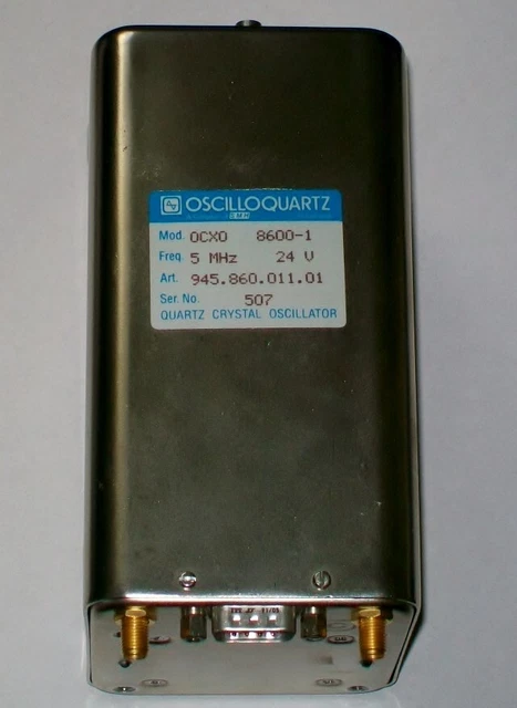 OSA OSCILLOQUARTZ BVA 8600 quartz crystal oscillator FREQUENCY STANDARD