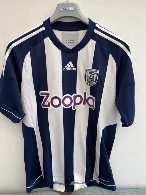 2012/2013 West Bromwich Albion Home Football Shirt Adidas WBA large mens Baggies