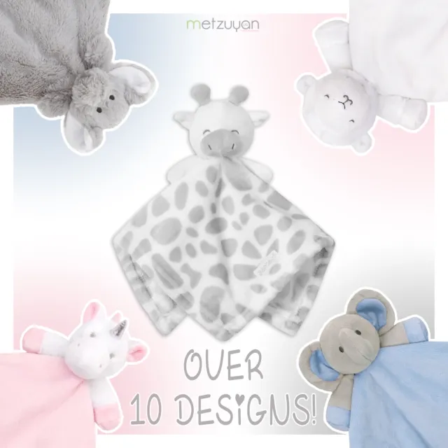 Baby Boys and Girls Teddy Bear Comforter Sleep Aid Snuggle Blanket Soft Cot Toy