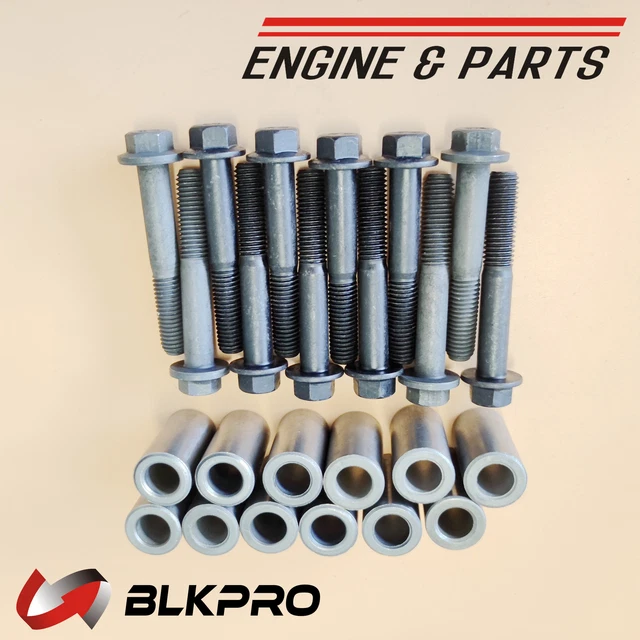 12* BOLTS W/ Spacers exhaust tube install MOUNTING For Dodge 5.9L