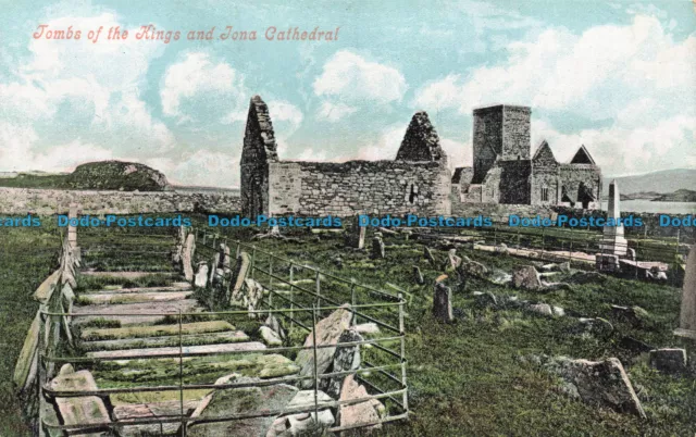 R679847 Tombs of the Kings and Iona Cathedral. Valentines Series