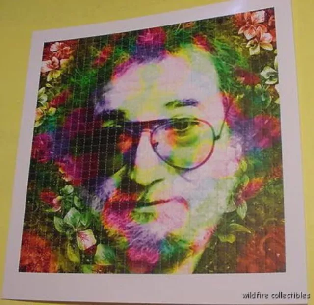 JERRY GARCIA GRATEFUL DEAD BLOTTER ART 70s 80s photo Wes Black 10 years of tears