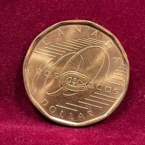 Canada 2009 Montreal Canadiens  Circulated Loonie