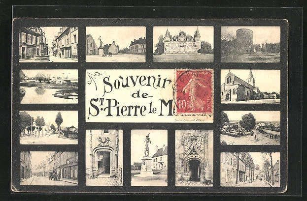 CPA Saint-Pierre-le-Moutier, Les impressions de la ville 1907