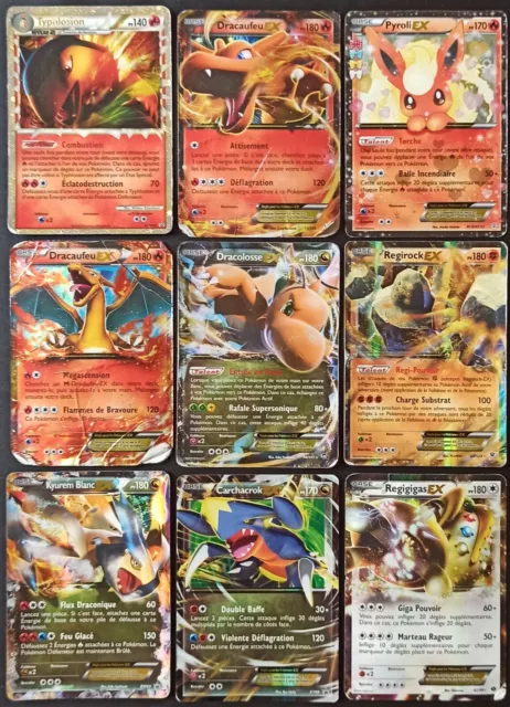 Lot of 9 Pokemon Prime EX Ultra Rare Firecracker Cards - FR