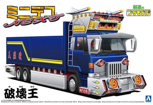 Aoshima Mini Deco NEXT King of Destruction (Large Flat Body) 1/64 Plastic model