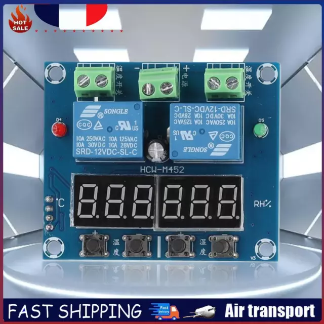 XH-M452 Digital Display Thermostat Humidistat Regulator Convenient Dual Output F