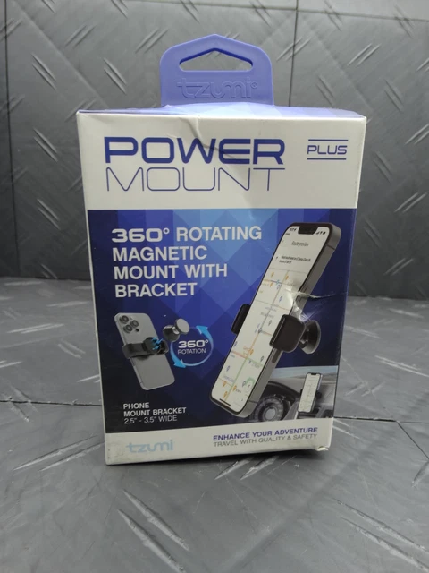 Tzumi Power Mount 360 Degrees Rotating Magnetic Mount W/Bracket
