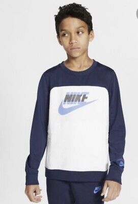 Nike Fleece Sweatshirt XL Age 13-15 Yrs Pullover Activewear Sportswear New Blue