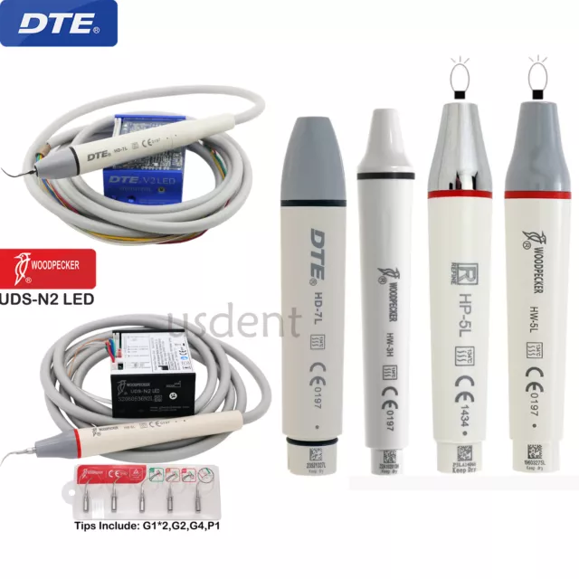 Dental Ultrasonic Piezo Scaler/LED Handpiece Fit Woodpecker/EMS/DTE/SATELEC