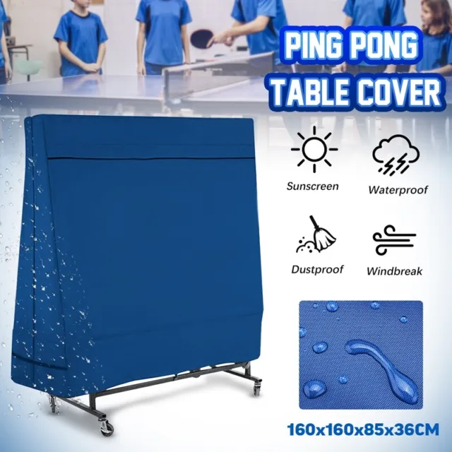 Table Covers Oxford Outdoor Rain Wind Sun Dust UV Resistant Table Tennis St Z6E5