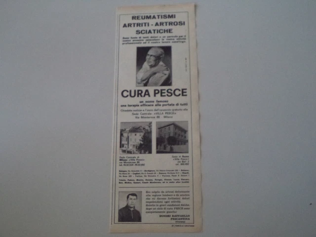 advertising Pubblicità 1965 VILLA PESCE - VIA MONTEROSA MILANO