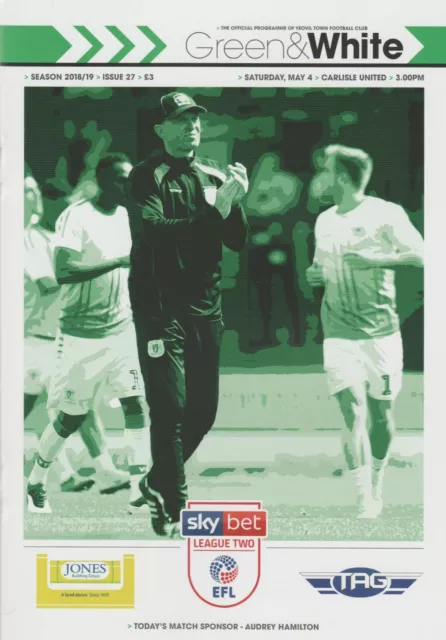 * 2018/19 - YEOVIL TOWN v CARLISLE UNITED (LAST GAME IN LEAGUE - 4th May 2019) *