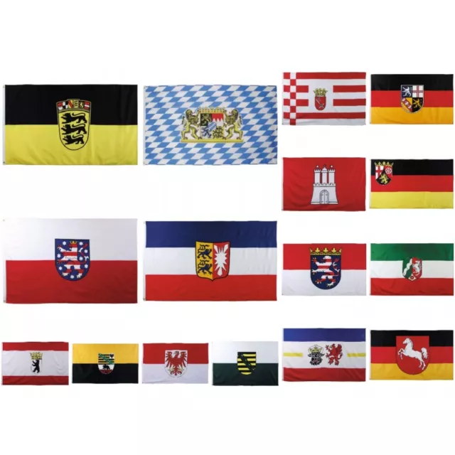 Fahne 90 x 150 cm Hissflagge Bundesländer Deutschland Landesflagge Flagge Länder