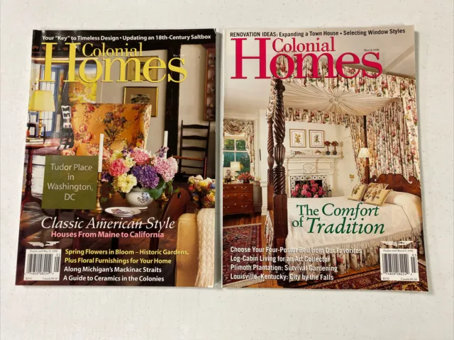 Colonial Homes (2) Magazine 1998 March & May Issues￼