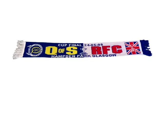 Queen Of The South V Rangers Football Scarf - Cup Final 2008