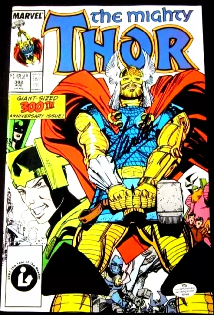 Stan Lee Signed Marvel The Mighty Thor 382 Giant Sized 300th Loki Hela w/COA