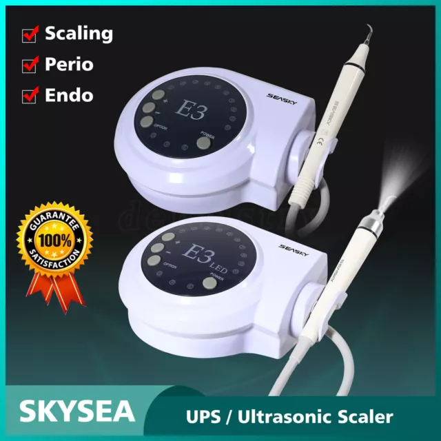 Dental Ultrasonic Scaler (LED) Handpiece & 5*Tips fit Cavitron EMS WOODPECKER