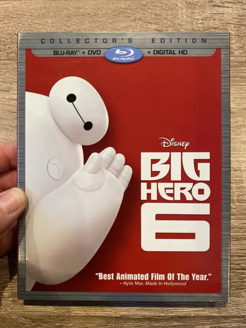 Big Hero 6 (Blu-ray + DVD, 2015, 2-Disc Set) Disney Animation, W/ Slipcover