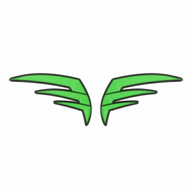 Universale Motocycle 3D Tank Pad Emblema Side Gas adesivi decalcomania Verde ZA