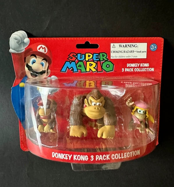 NINTENDO DONKEY KONG 3pack Collection 3x PVC Figurine 4,5 6cm EUR 59