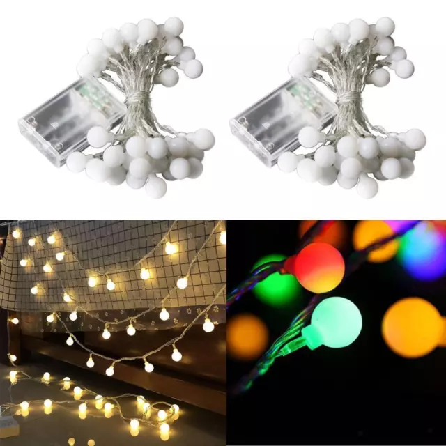 Boule chaîne lumière 80 LED lumière décorative lumière de pour la fête de