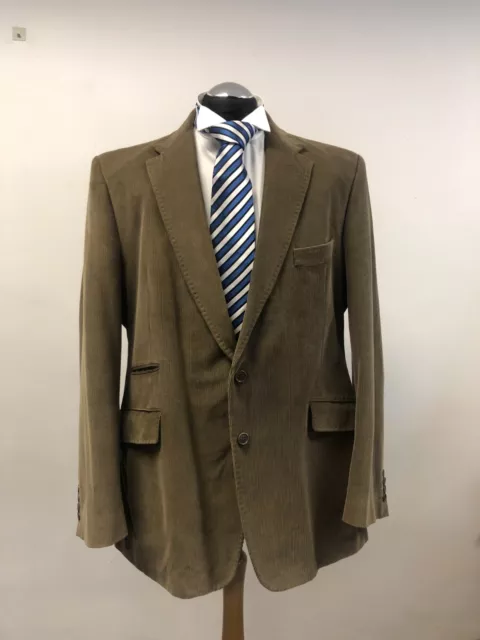 M&S Autograph Suit Jacket/Blazer Cotton Blend Neutral 46L Excellent Condition
