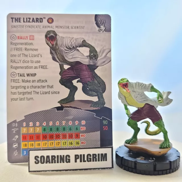 Marvel Heroclix THE LIZARD  039 - RARE Spider-Man Beyond Amazing