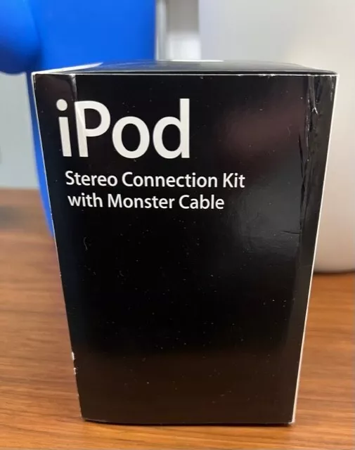 Empty Apple ipod stereo connection kit with monster cable box for collector