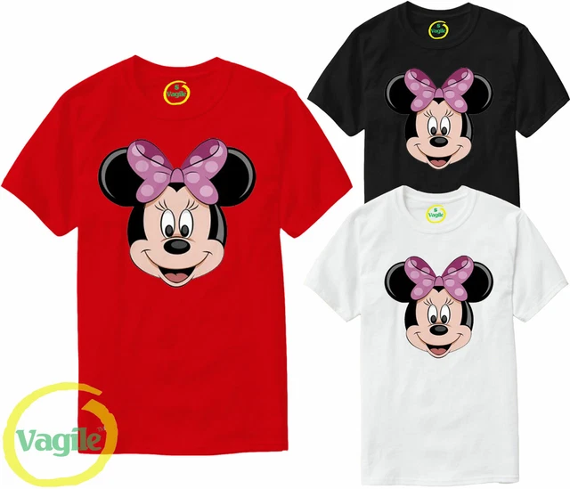 Disney Minnie And Mickey Mouse Cute Cartoon T-shirt Girls Women Ladies Top UK