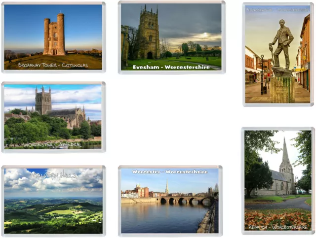 Various Worcestershire - 96 x 67mm Jumbo Fridge Magnet - Gift Souvenir Present