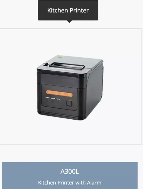 New Kitchen Printer with Alarm 300mm/s High Speed Receipt Printer
