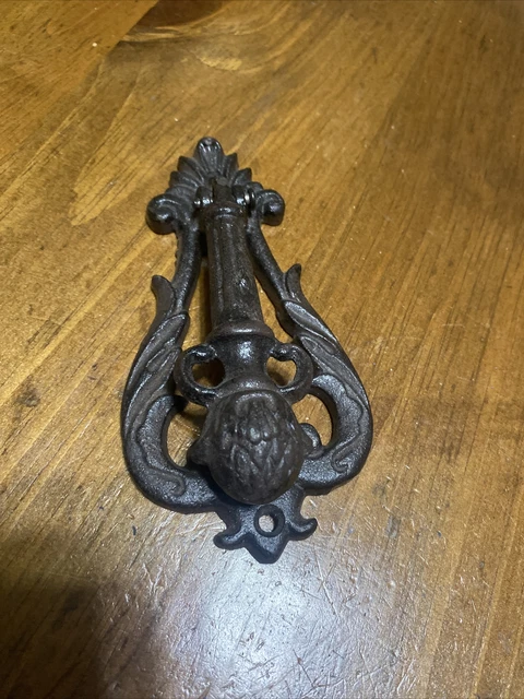Cast Iron Antique Style VICTORIAN Door Knocker Brown Finish