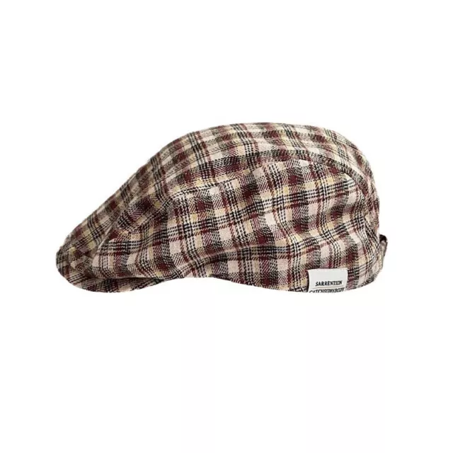 Kids Flat Cap Peak Hat Toddler Child Tartan, Checked, Chevron Boy Girl 2-12 Yrs