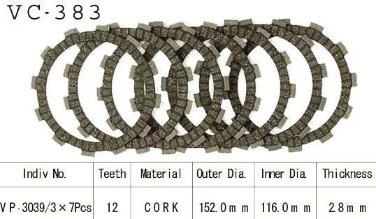 Kit Dischi Frizione Serie Guarniti Suzuki Dr 350 S/Se 1990-2000