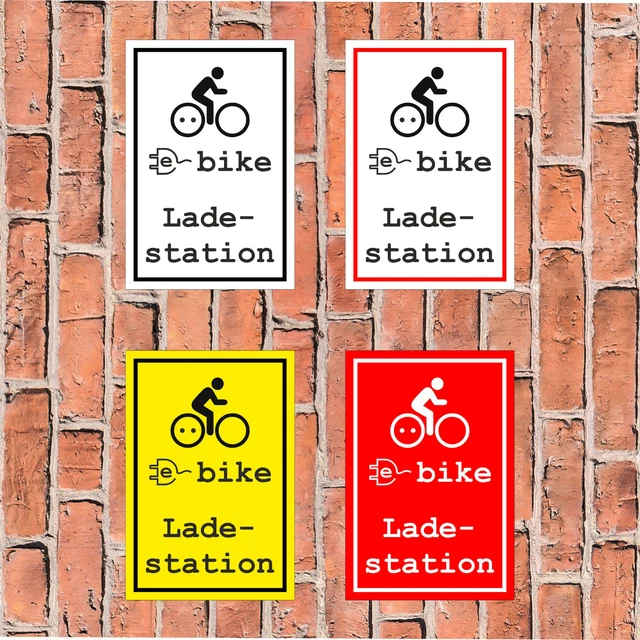 Melis-Folienwerkstatt Aufkleber 'E-Bike Lade-Station' – 15x10 Cm, Wetterfest, Made In Germany
