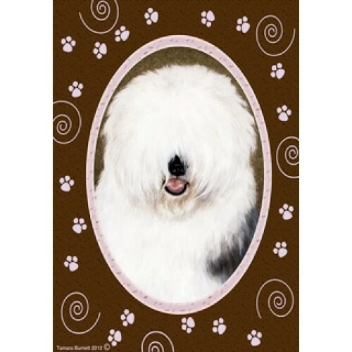 Paws House Flag - Old English Sheepdog 17129