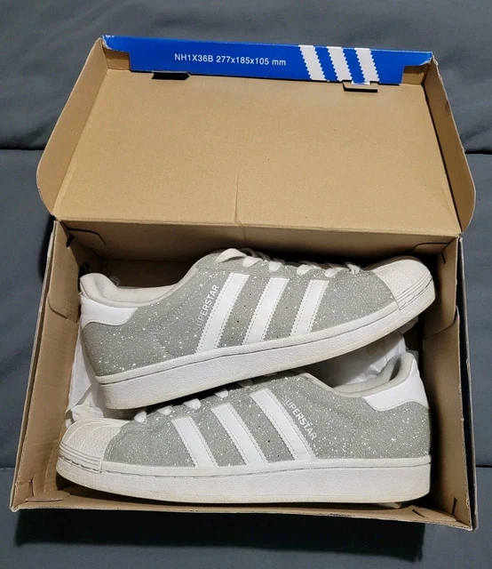 adidas gazelle silver green womens adidas Women's Superstar II "Rhinestone Black Silver"