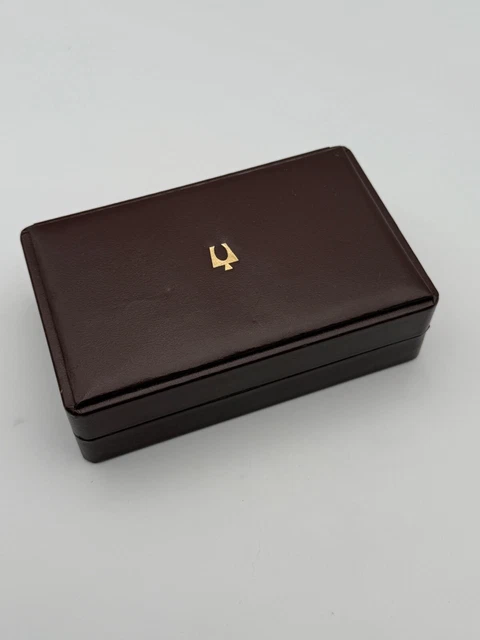 Boîte à Montre Bulova Vintage Marron Veloutée - Coffret étui Occasion Pour Collection