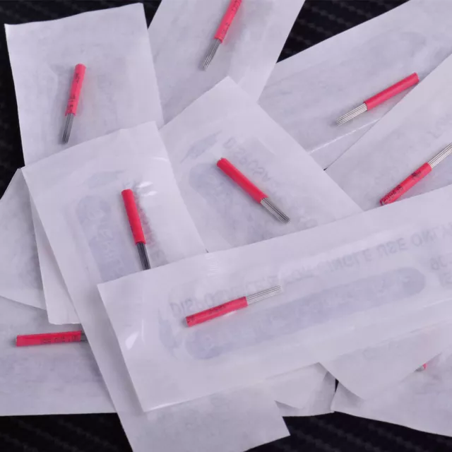 10X 19 Round Needles Nadeln Blade Microblading Handmethode Nadeln Makeup Tattoo