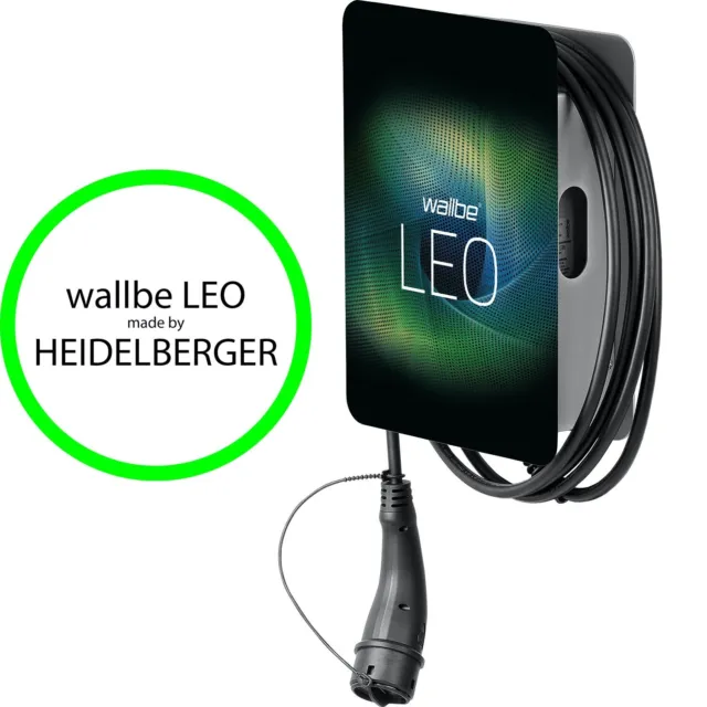 wallbe LEO / Heidelberger Home Eco Wallbox 11 kW inkl. 5 Meter Typ 2 Kabel [NEU]