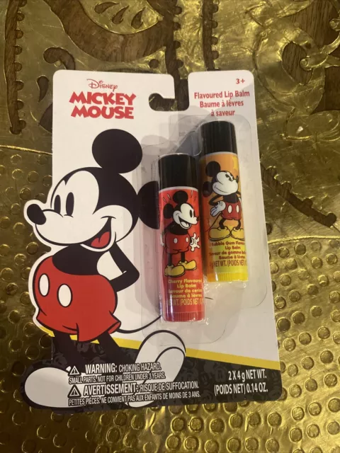 Disney Mickey Mouse 2ct Lip Balms - NEW IN PACKAGES