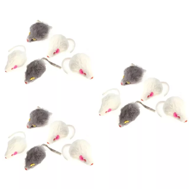 5pcs Mice Toys Cat Wands Cat Teaser Kitten Toys Cat Toys Boredom