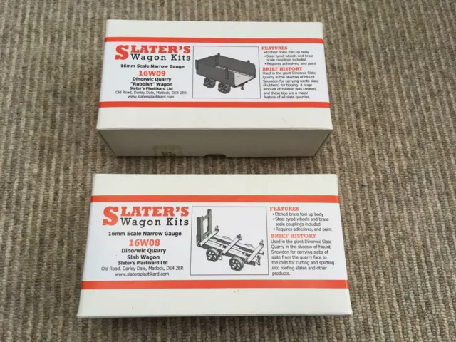 Slaters 16mm Scale Dinorwic Quarry Wagon Kits SM32 Garden Railway Live Steam