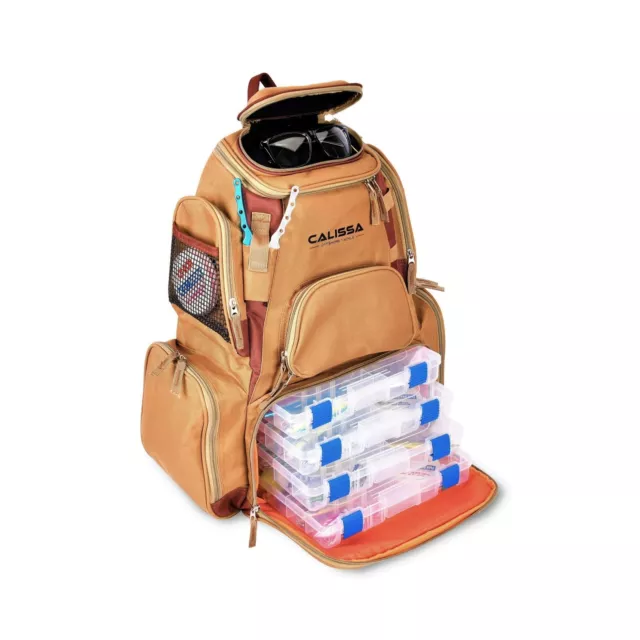 CALISSA OFFSHORE ROLLING Tackle Box with Wheels, Waterproof Fishing  Backpack  $136.38 - PicClick