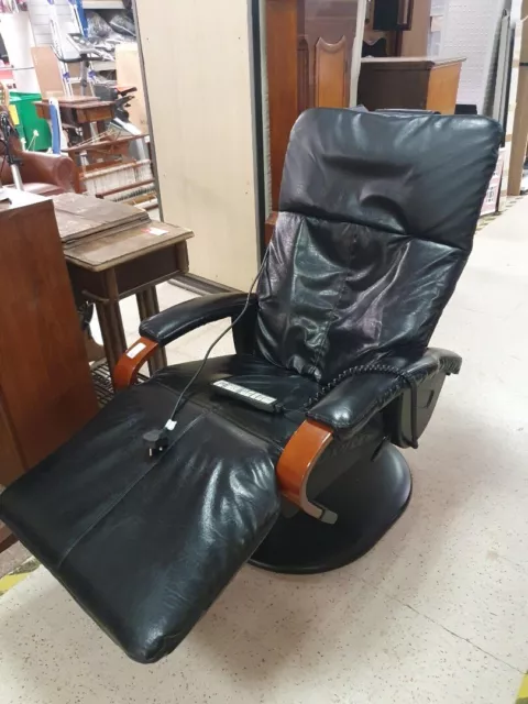 INTERACTIVE HEALTH Massage Chair Black Leather- CS A27