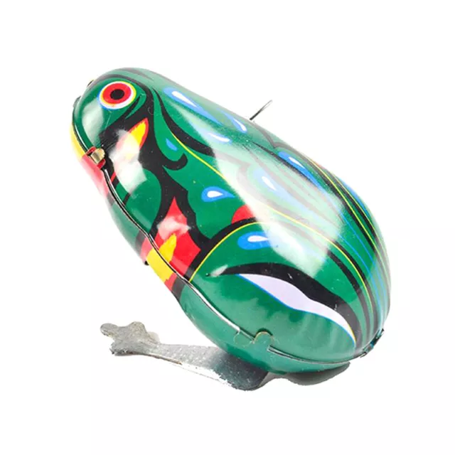 Tin Clockwork Clockwork Toy Jumping Frog Education Baby Classic Toy Wind Up T YT